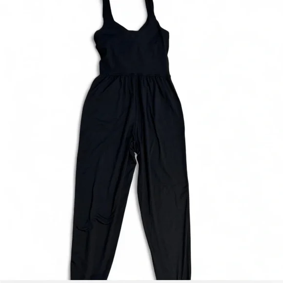 Aerie Offline Black Jogger Jumpsuit, NWT, Women’s Size XS - Picture 6 of 8
